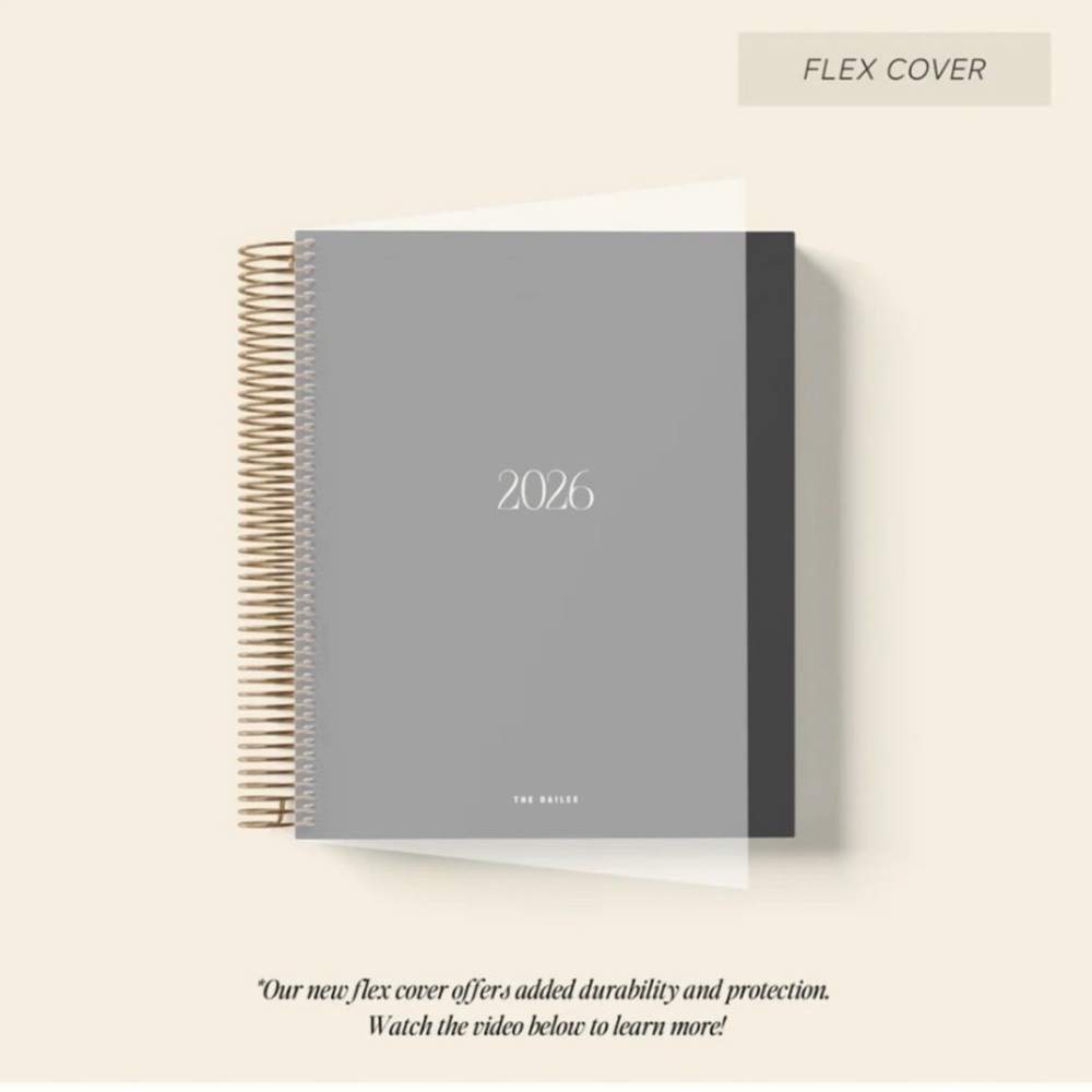 2026 Gray Flex-Cover Planner -